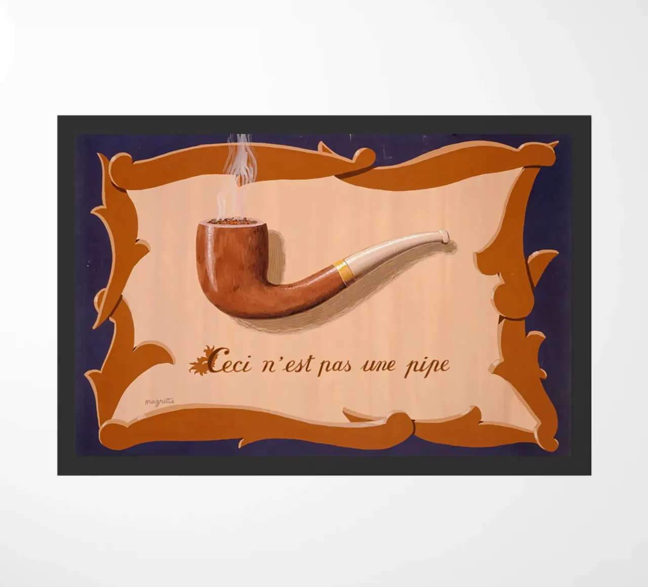 The Tune and Also the Words" by René Magritte doormat by Classic Art Prints