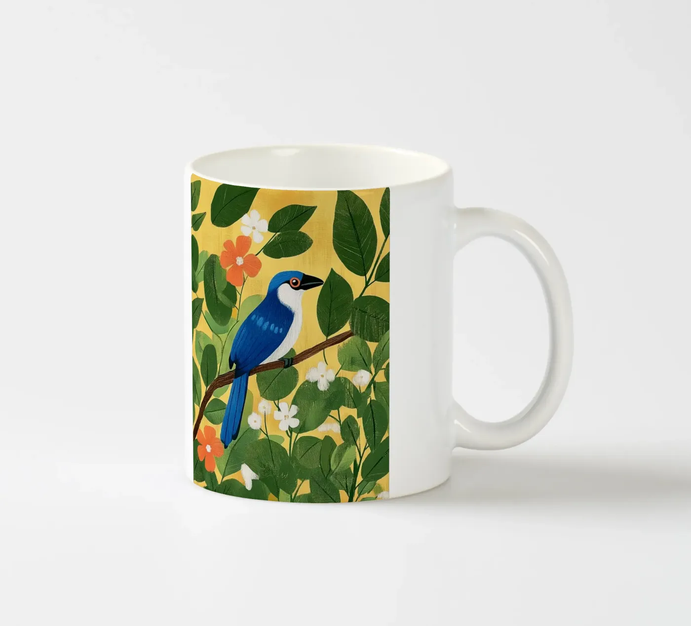 Blue Jay ceramic mug by Curious Canvas