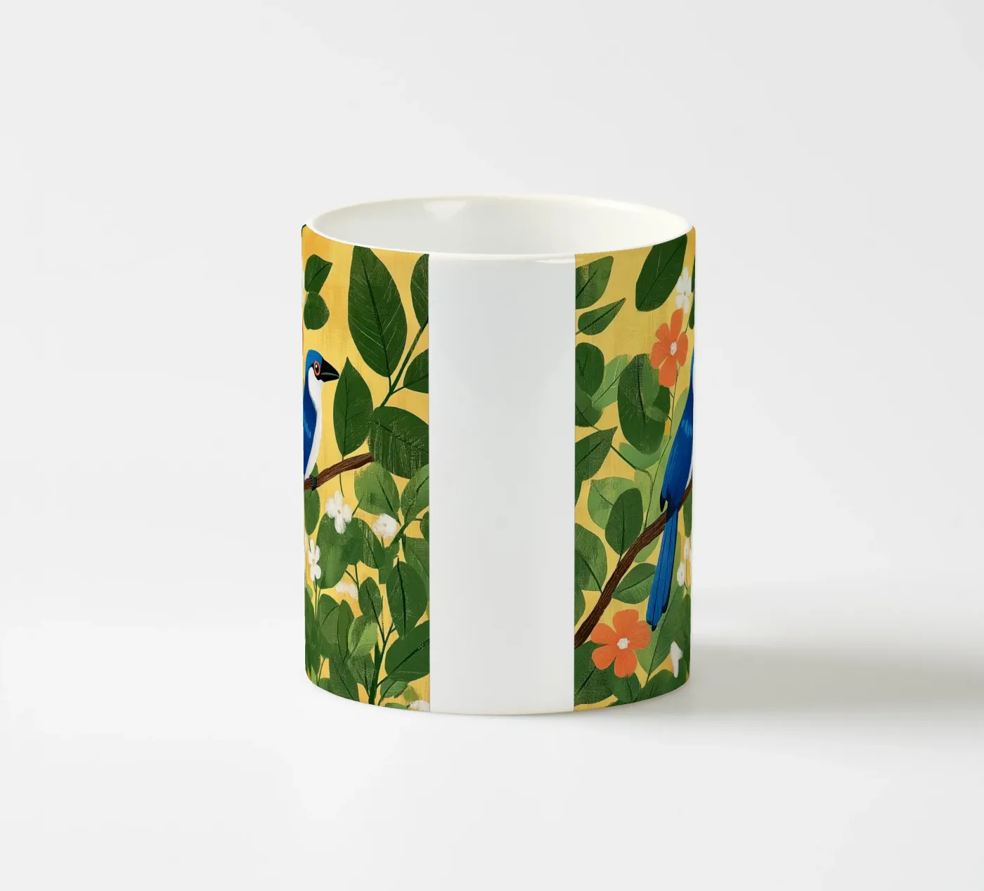 Blue Jay ceramic mug by Curious Canvas