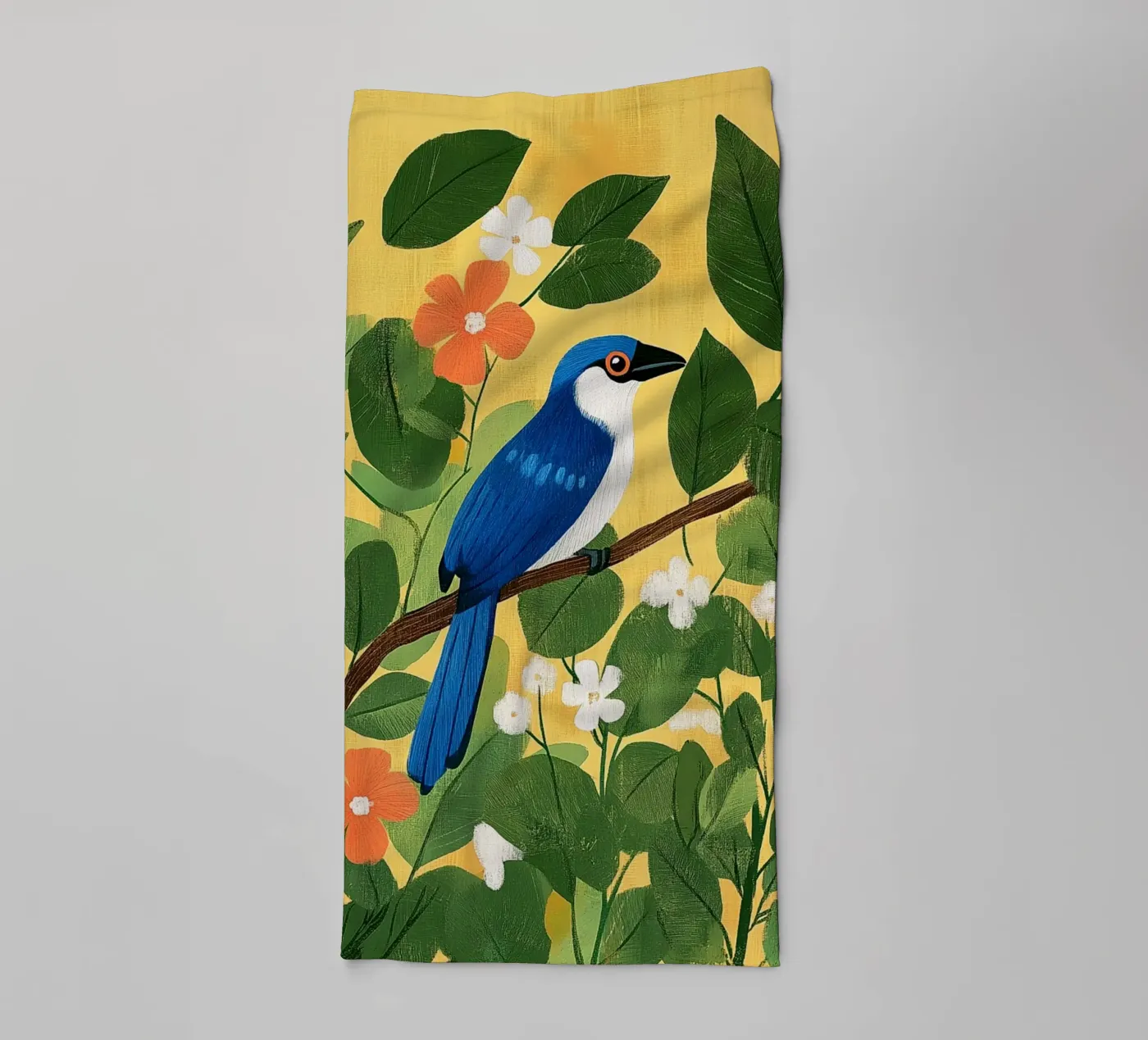 Blue Jay towel by Curious Canvas