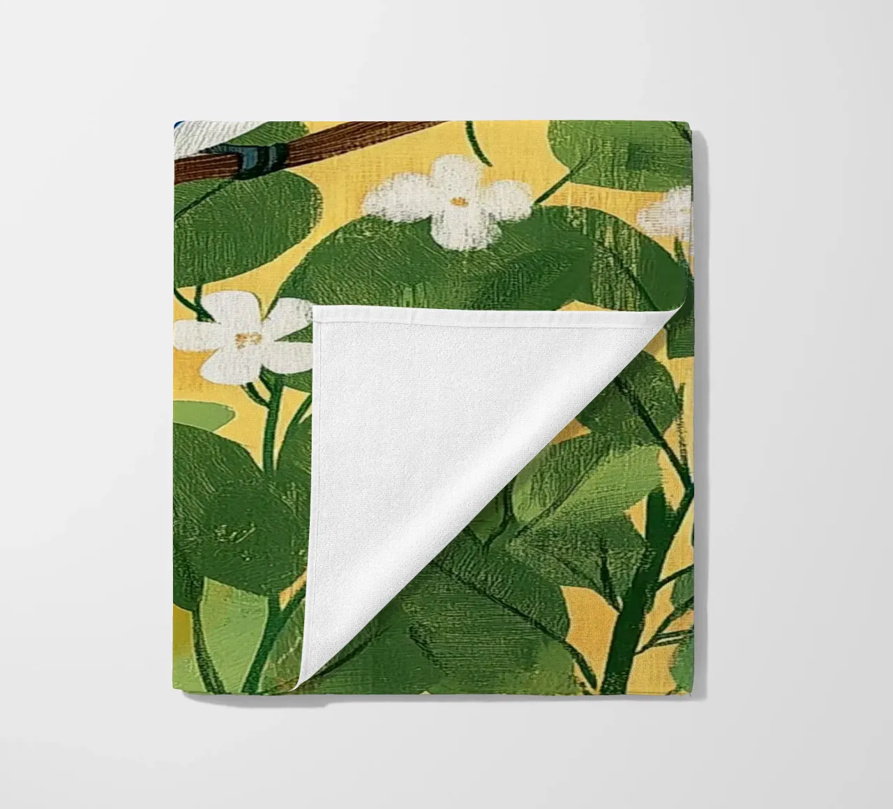 Ghiandaia azzurra telo mare da Curious Canvas