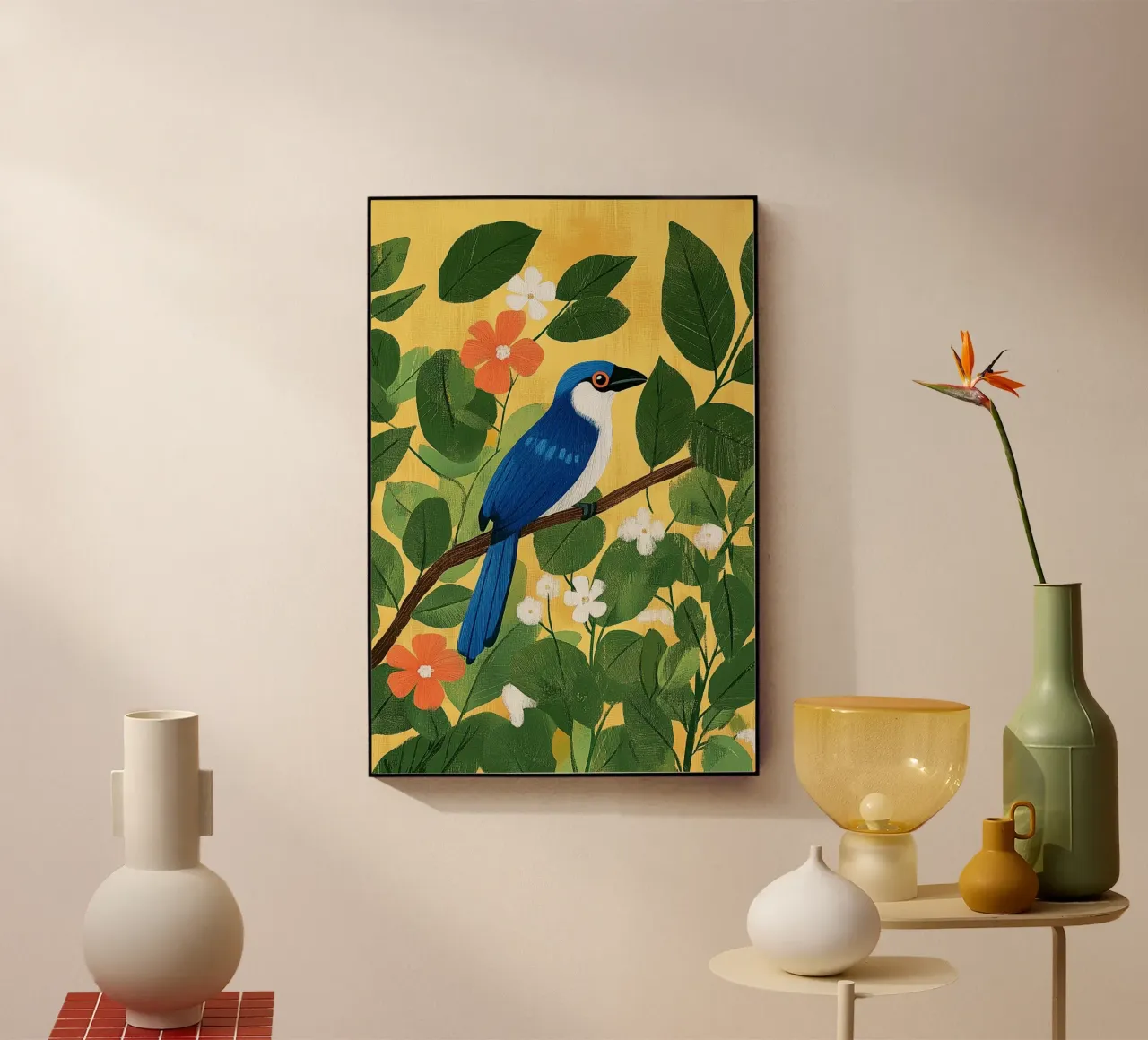 Geai bleu plexiglas de Curious Canvas