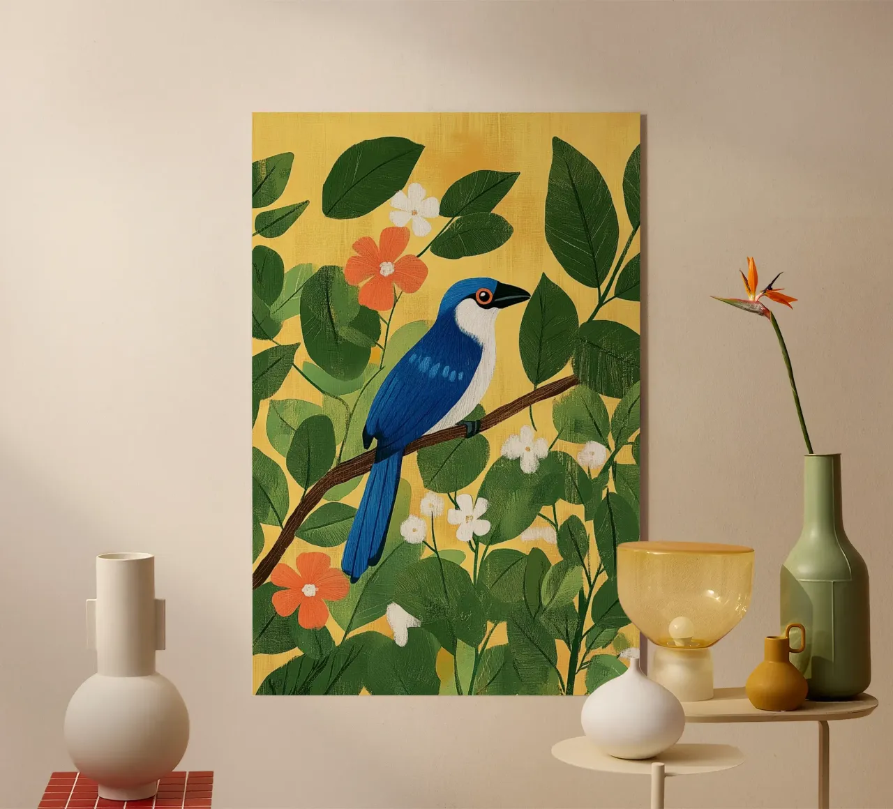 Geai bleu plexiglas de Curious Canvas