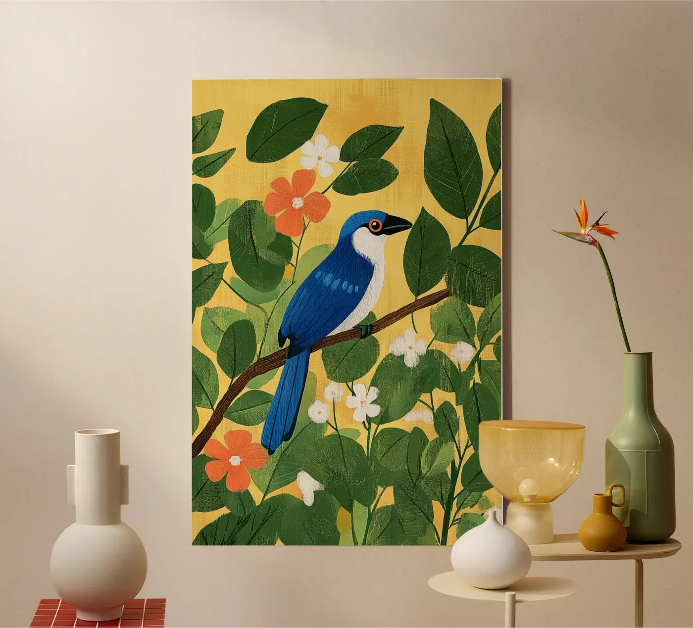 Blue Jay tela da Curious Canvas