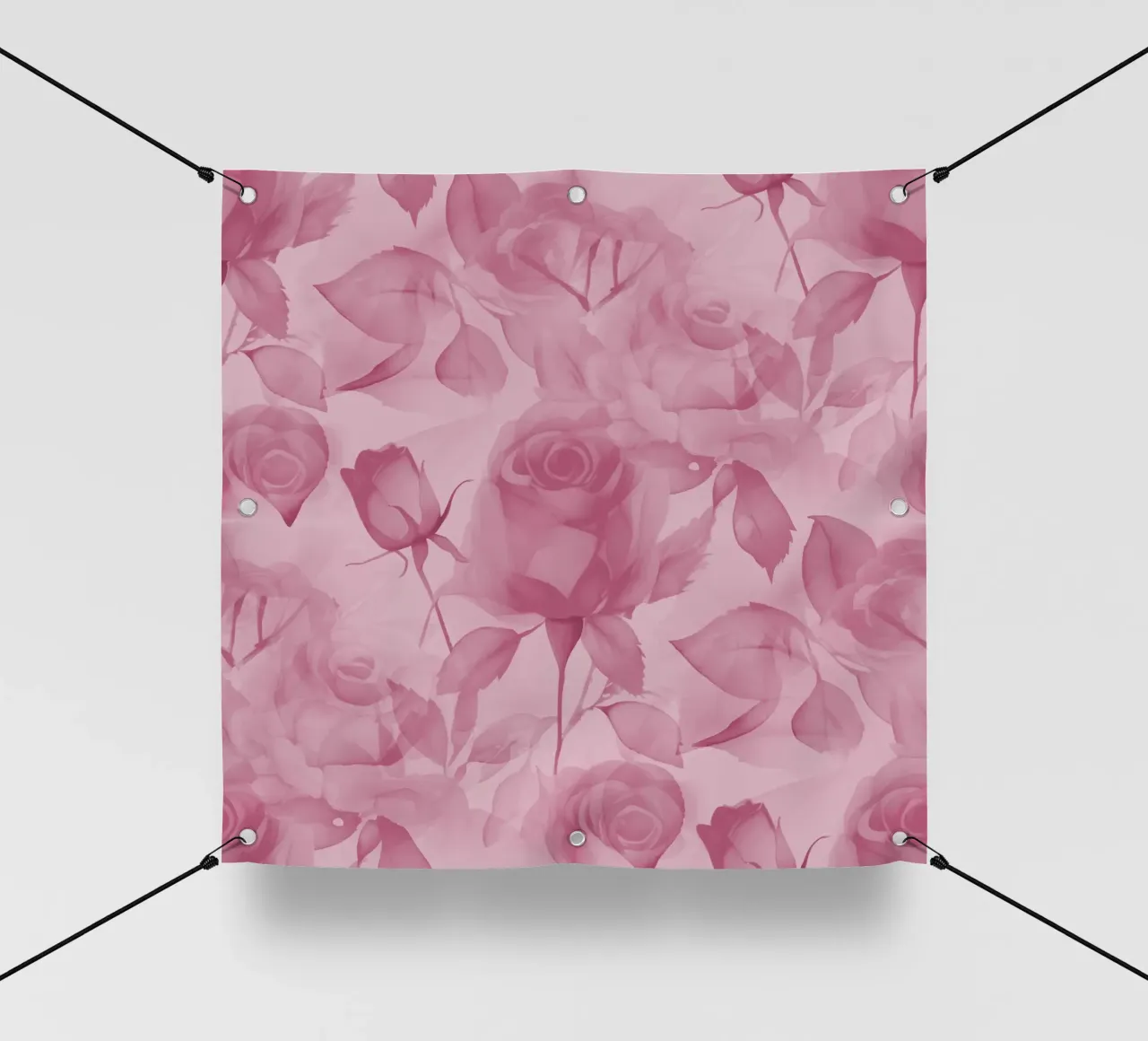 Rose delicate Rosa Polveroso telo in pvc da SilverPegasus