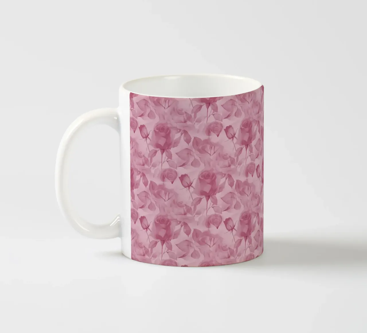 Rose delicate Rosa Polveroso tazza in ceramica da SilverPegasus