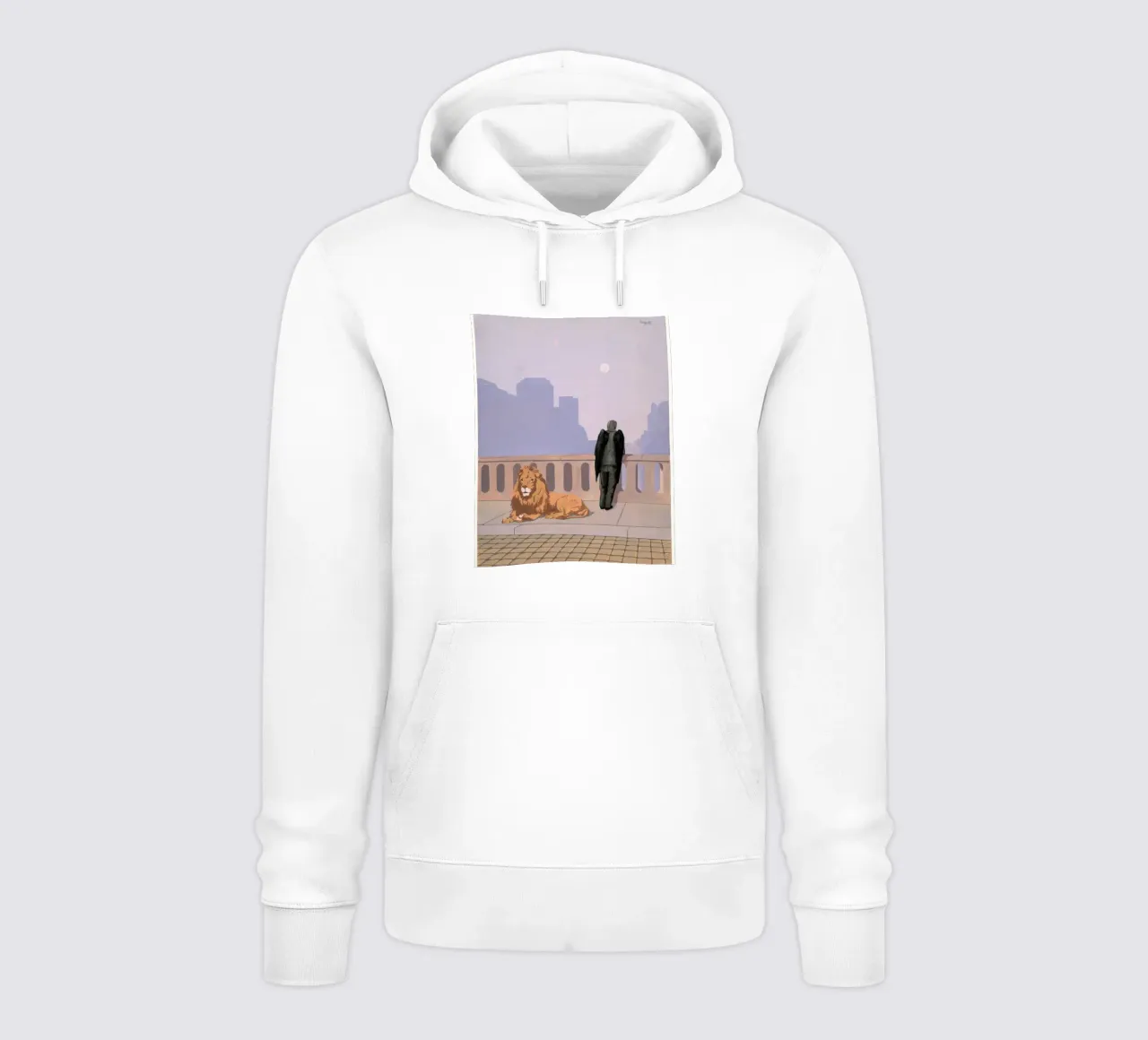"Nostalgia di casa" di René Magritte felpa con cappuccio da Classic Art Prints