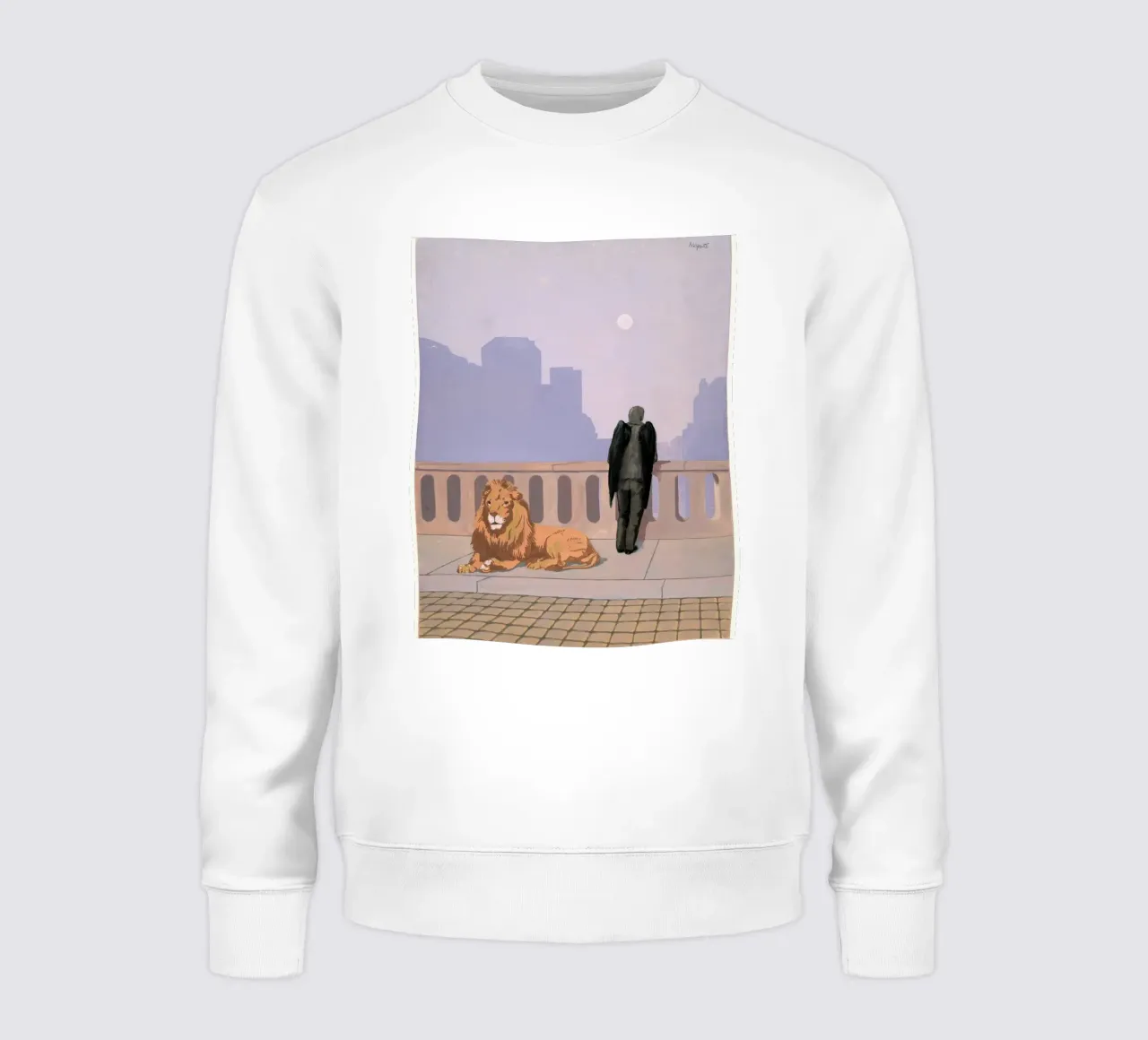 "Nostalgia di casa" di René Magritte felpa da Classic Art Prints