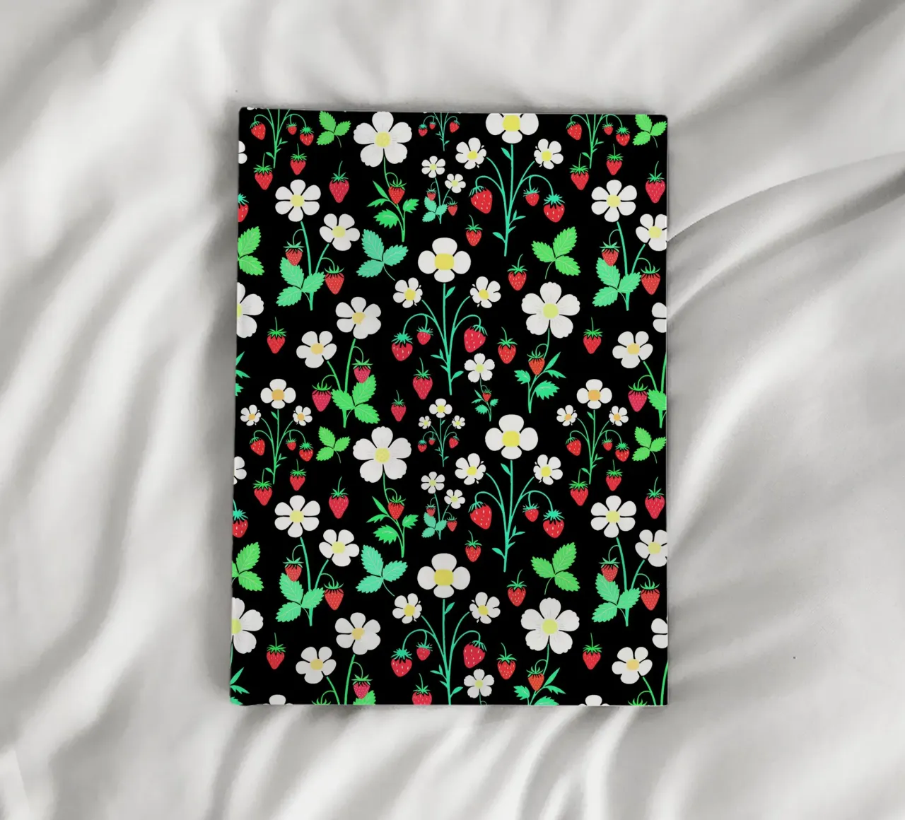 Wild Strawberries Black notebook by SilverPegasus