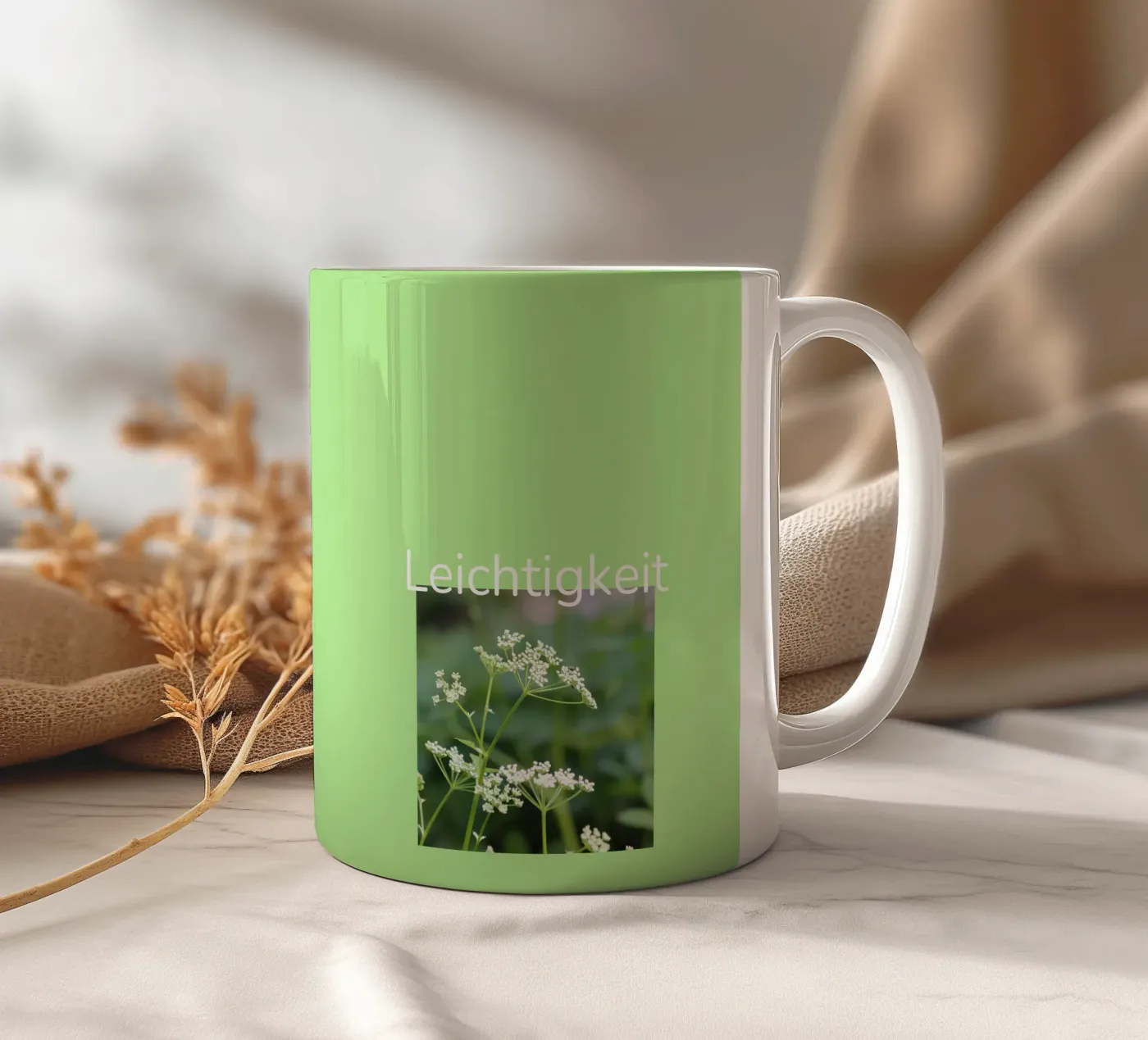 Lightness ceramic mug by Kreativernetzt