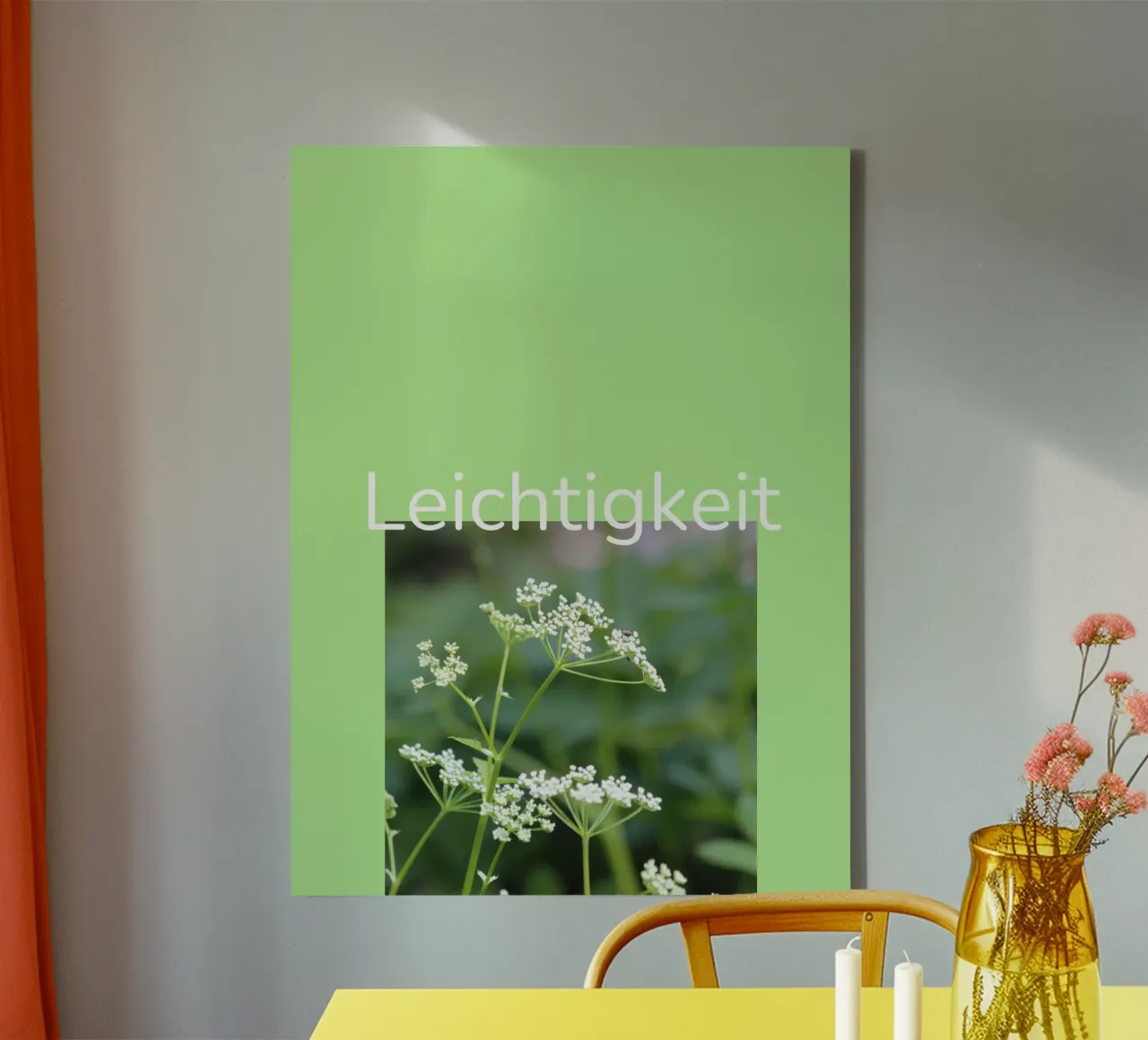 Lightness canvas with Floater frame by Kreativernetzt