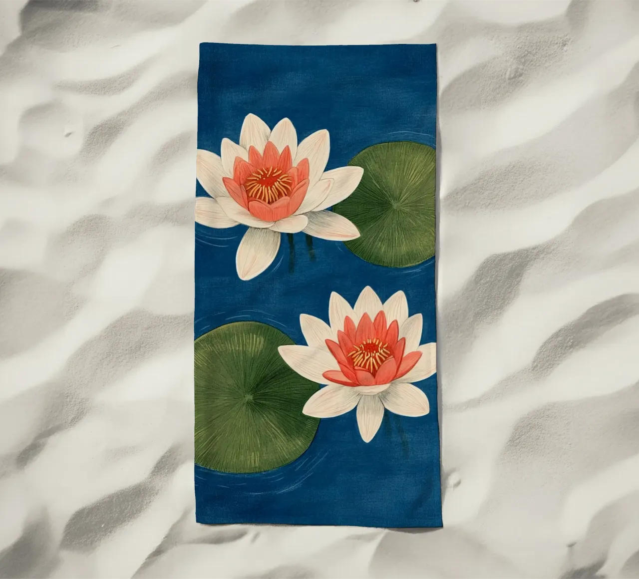 Due ninfee telo mare da Curious Canvas