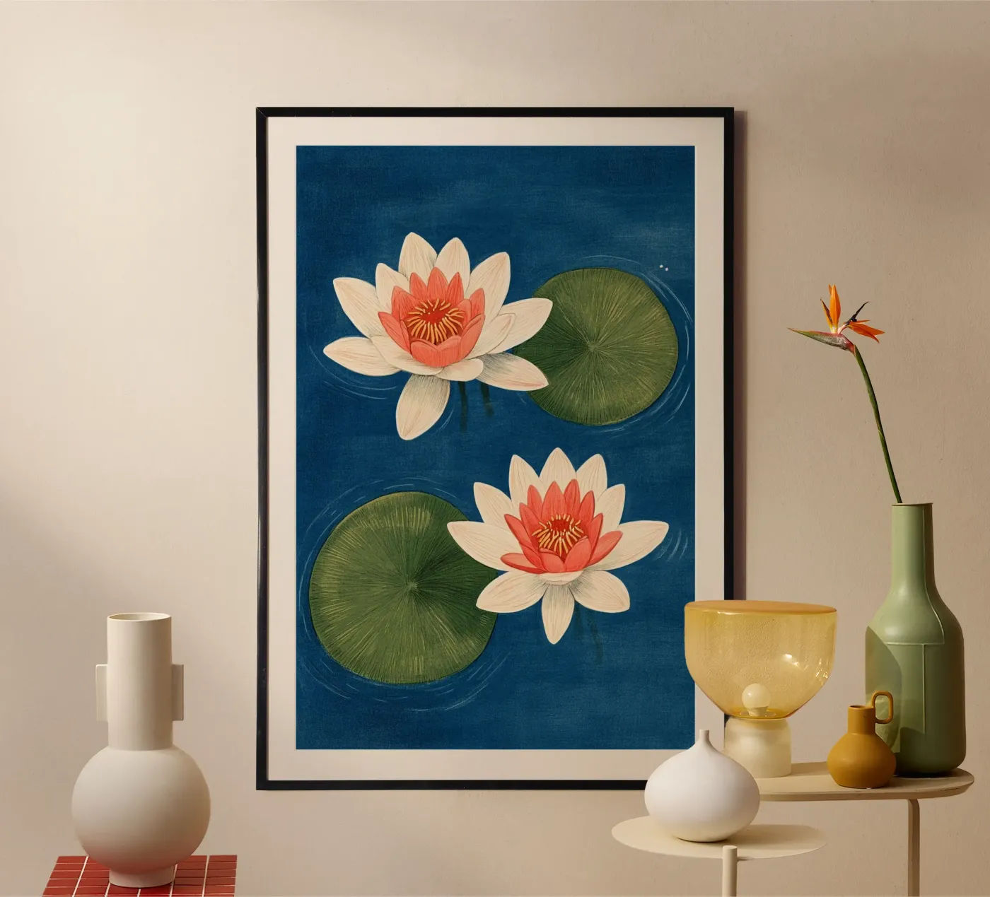 Due ninfee poster da Curious Canvas