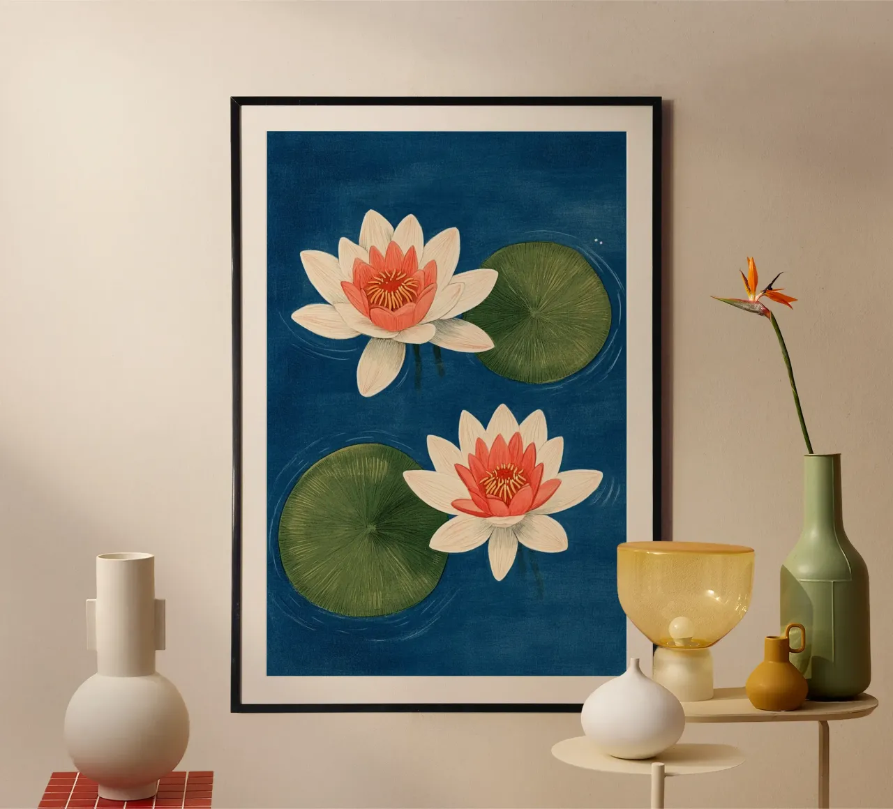 Due ninfee poster da Curious Canvas