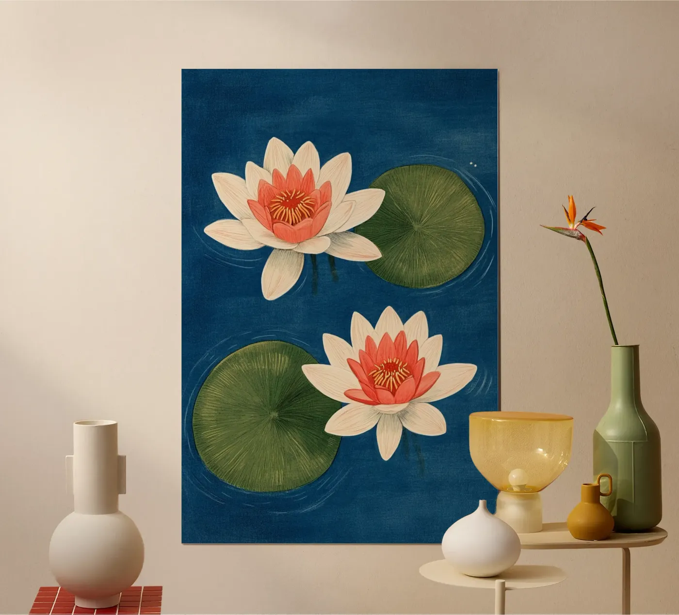 Due ninfee poster da Curious Canvas