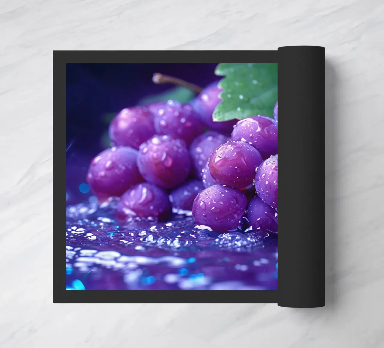 Wine and water doormat by M-Ulrich-Digital Art
