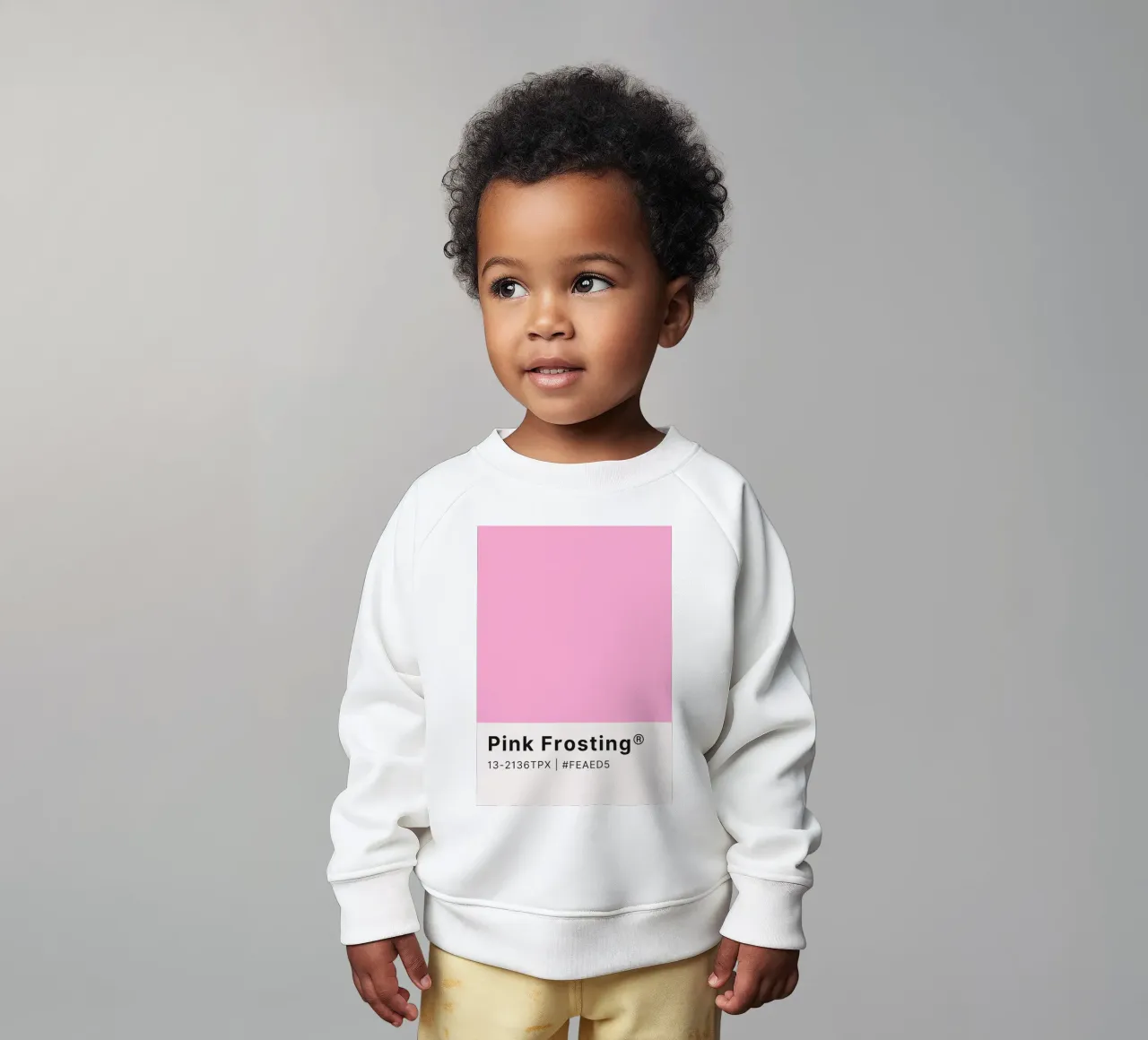 Arte dei colori Pantone "Pink Frosting" - Dolce e moderno felpa neonato da ClubArt