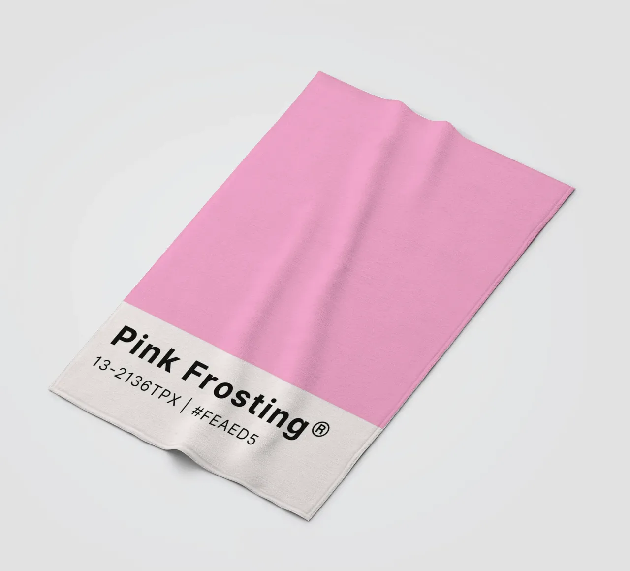"Pink Frosting" Pantone Farbchip-Kunst - Süß & Modern Fleecedecke von ClubArt
