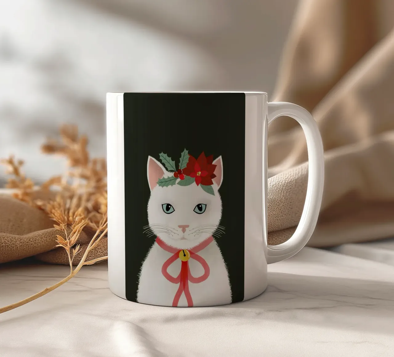 Holiday Kitty tazza in ceramica da cafelab