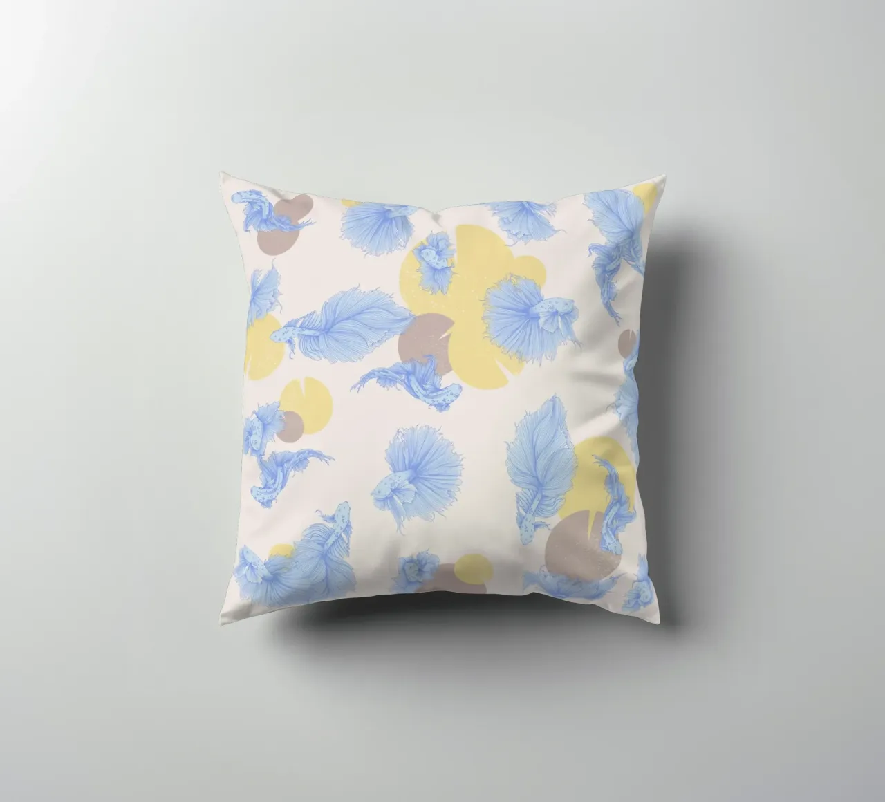 Pesce giapponese cuscino da carmenillustrationdesign