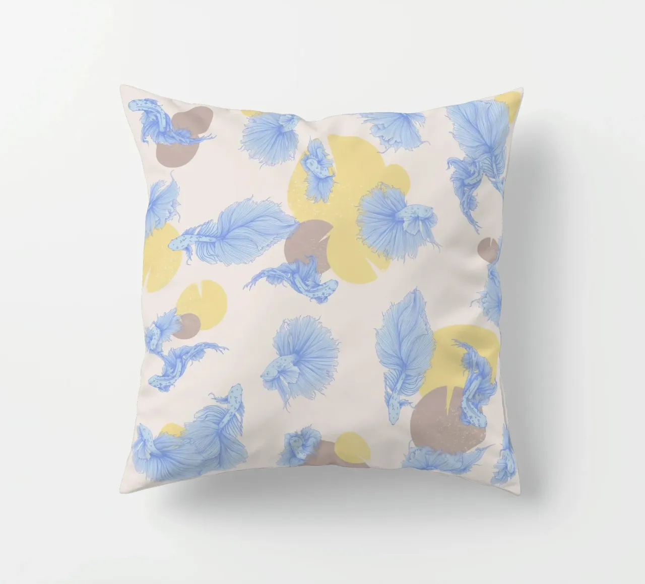 Pesce giapponese cuscino da carmenillustrationdesign