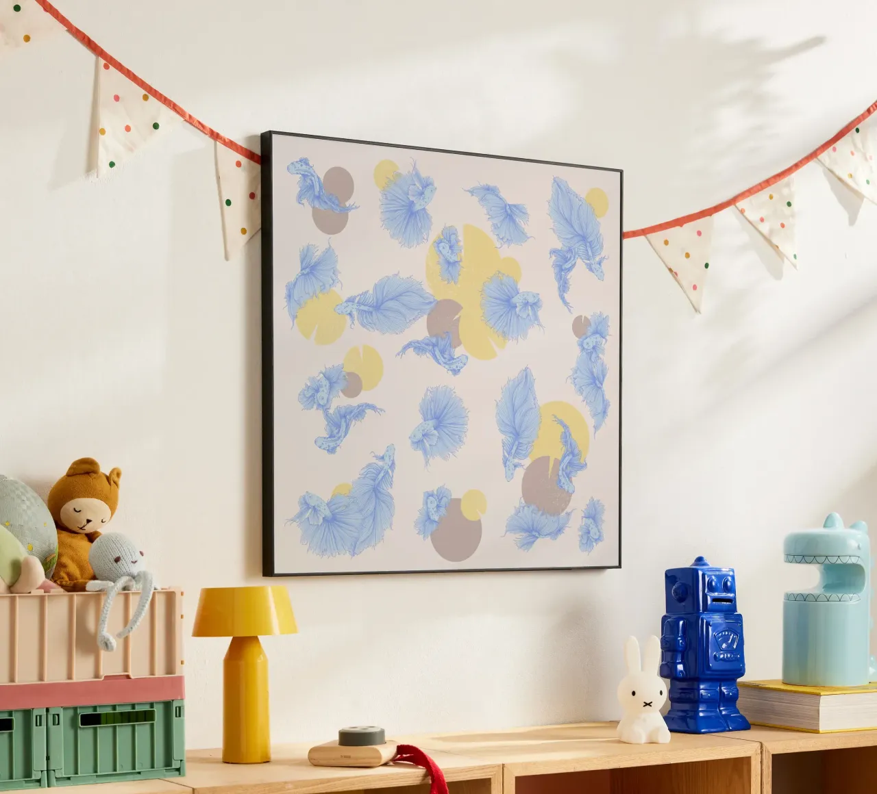Pesce giapponese alluminio dibond da carmenillustrationdesign