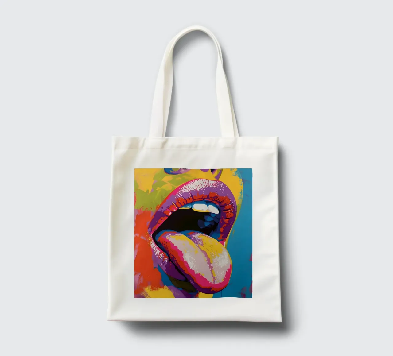 Lèvres Pop Art - Langue vibrante, expression audacieuse, graphisme moderne tote bag de ClubArt