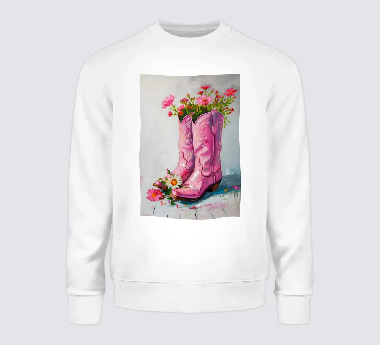 Botas vaqueras rosas de Gabad: Floral Pop Art Chic & Boho Vibes sudadera de ClubArt
