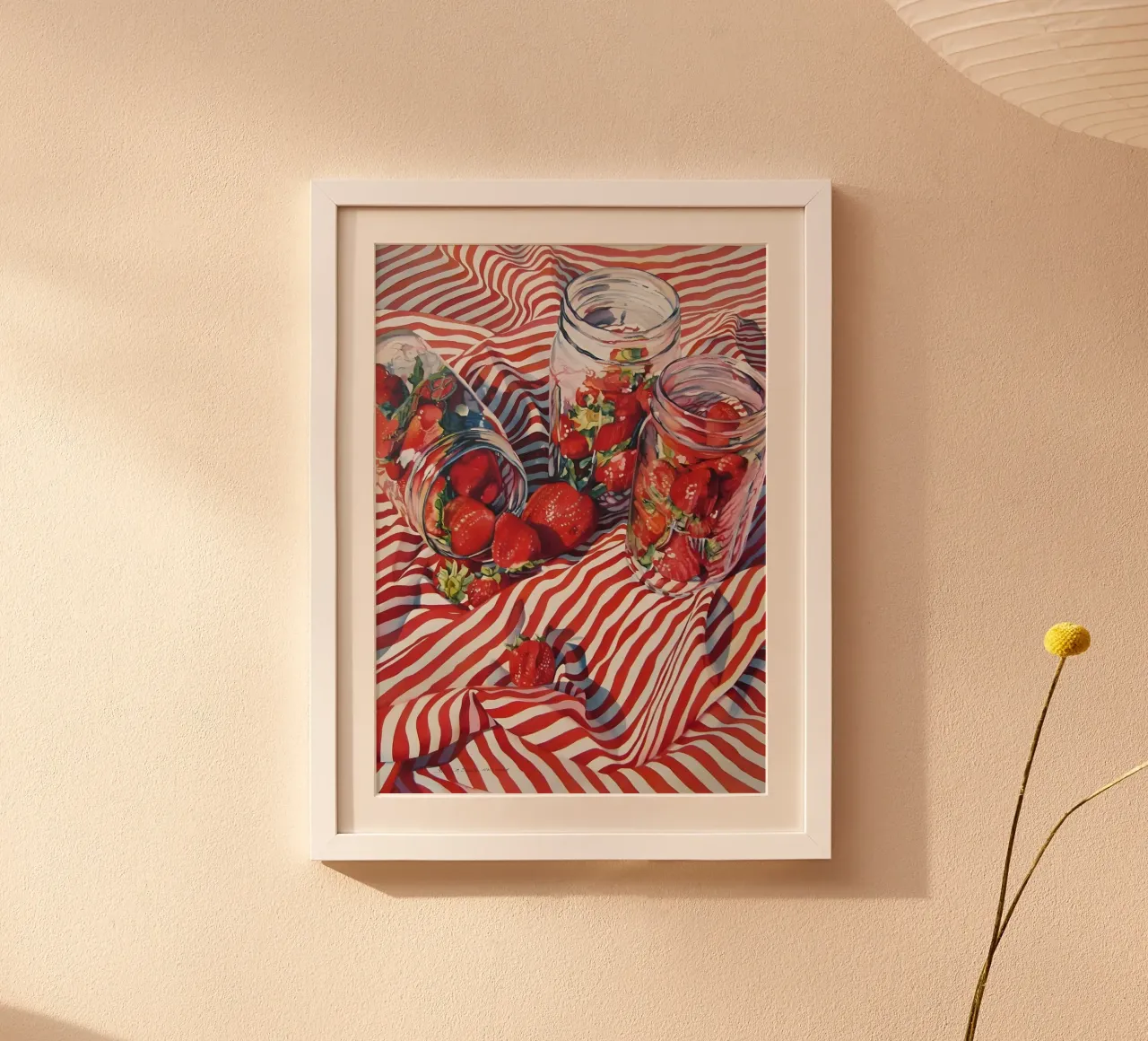 Marmellata di fragole di Susan, Natura morta, Arte alimentare realistica poster con telaio in plastica da ClubArt