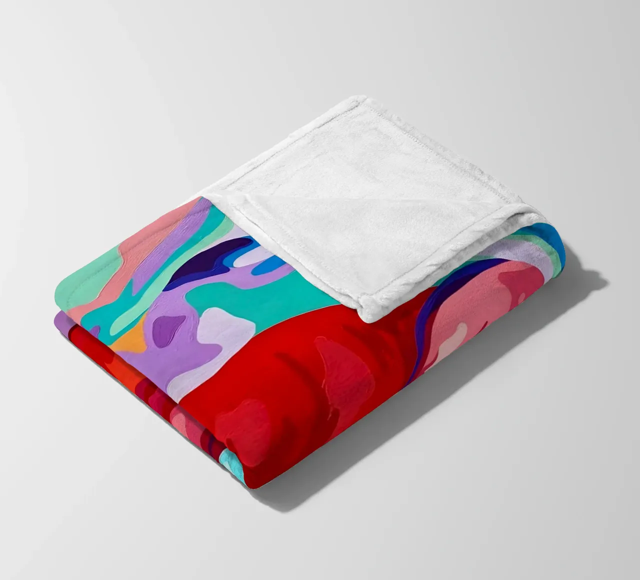 Labbra pop vibranti, arte pop, espressione audace coperta in pile da ClubArt