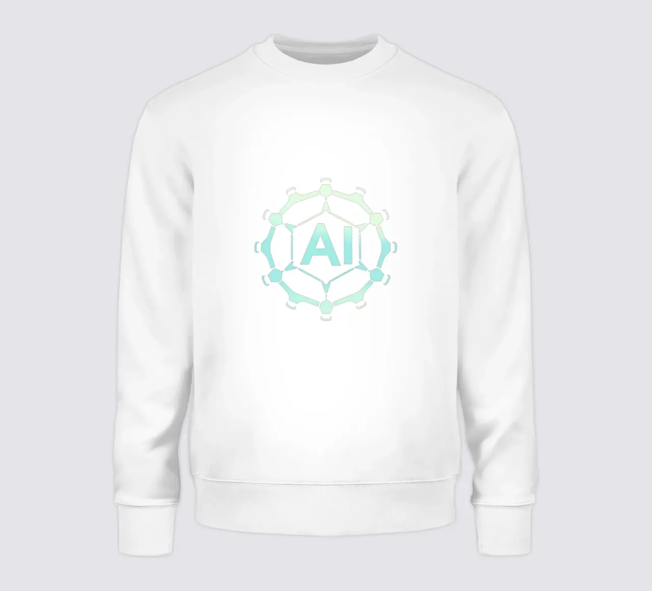 Representación creativa del logotipo de inteligencia artificial sudadera de DesignDoodle