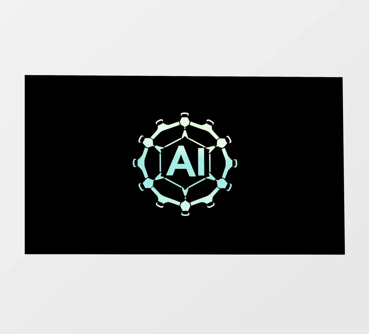 Rappresentazione creativa del logo dell'intelligenza artificiale pellicola backlit da DesignDoodle