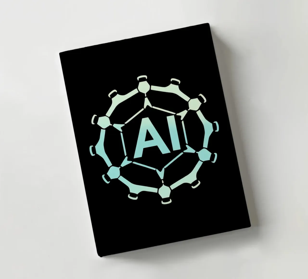 Creative representation of artificial intelligence logo notebook by DesignDoodle