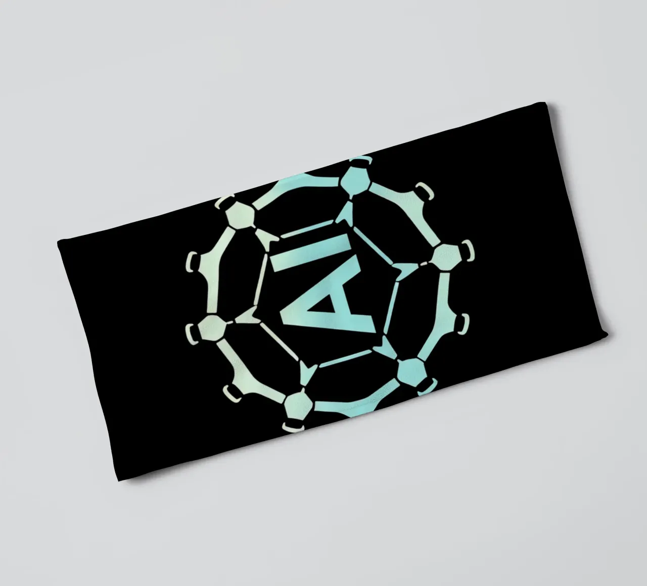 Rappresentazione creativa del logo dell'intelligenza artificiale asciugamano da bagno da DesignDoodle