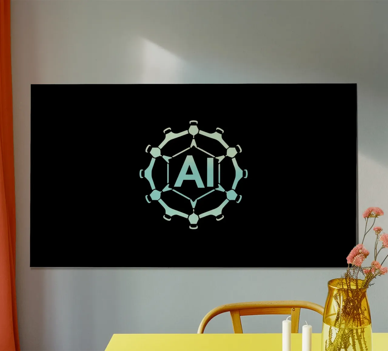Rappresentazione creativa del logo dell'intelligenza artificiale carta hahnemühle da DesignDoodle