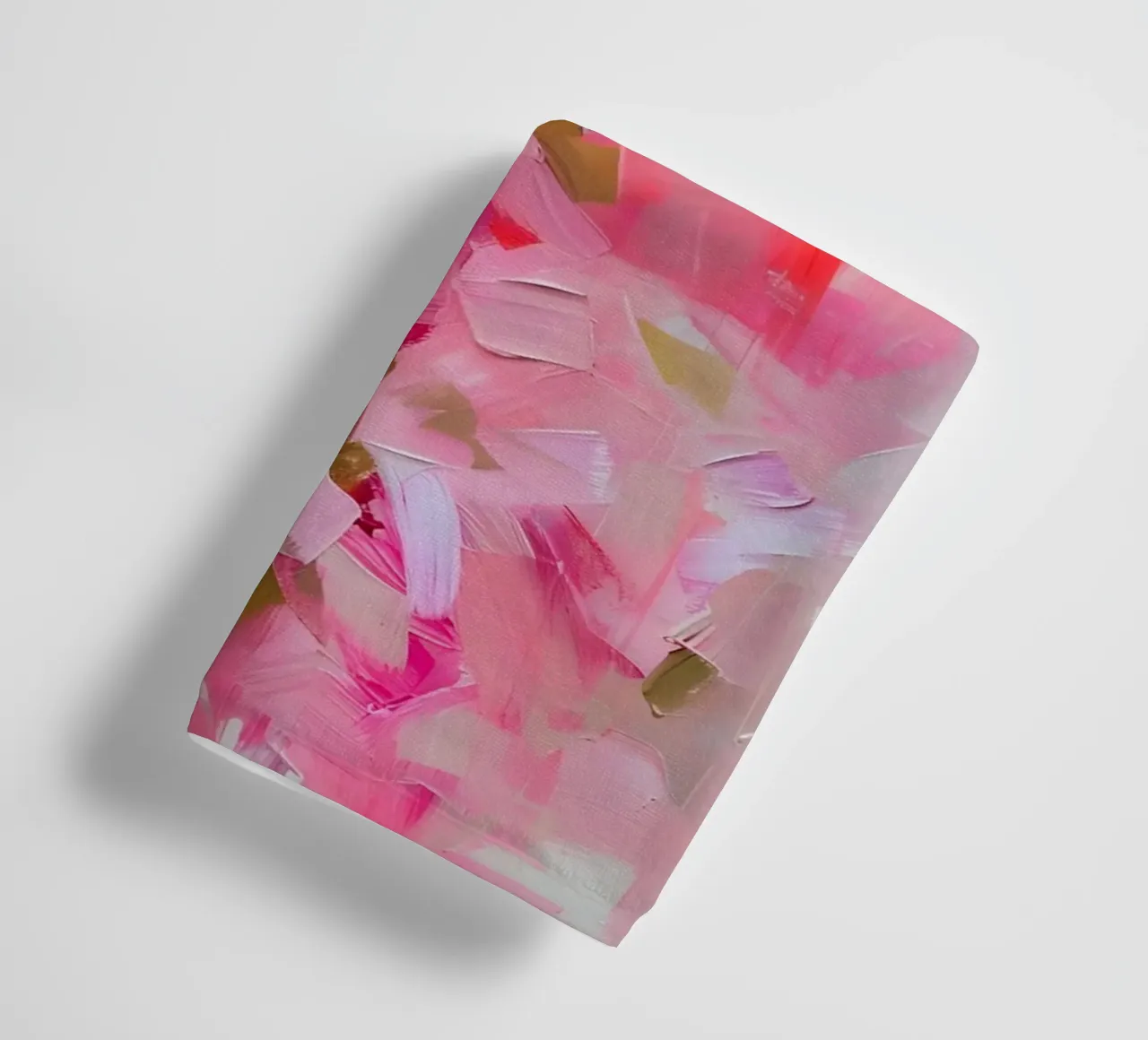 Pink Floral Abstract Impasto Art Print - Modern Bloom towel by ClubArt
