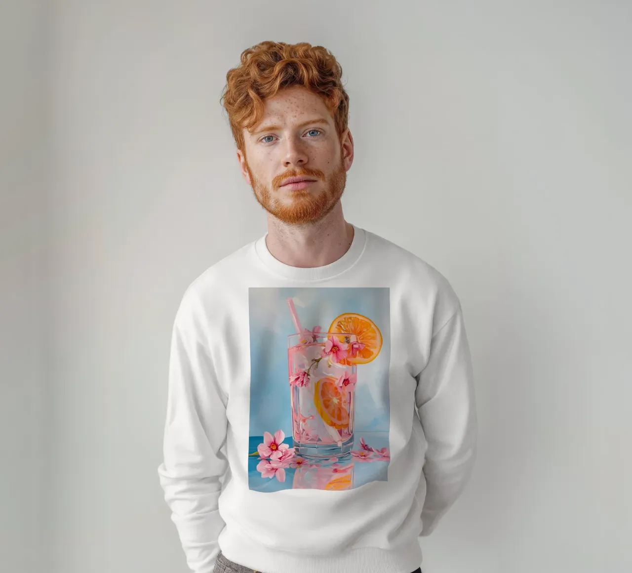 Chun Yu Guan Zitrusblüten Getränk Kunstdruck - Erfrischend Sweatshirt von ClubArt