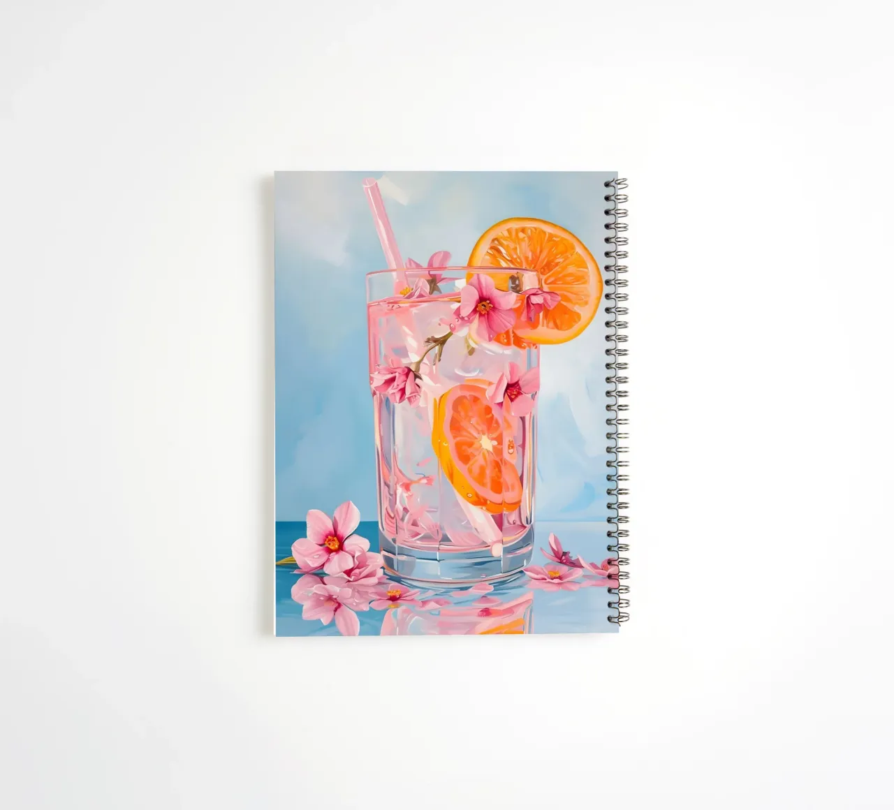 Chun Yu Guan Citrus Blossom Drink Art Print - Refreshing spiral notebook by ClubArt