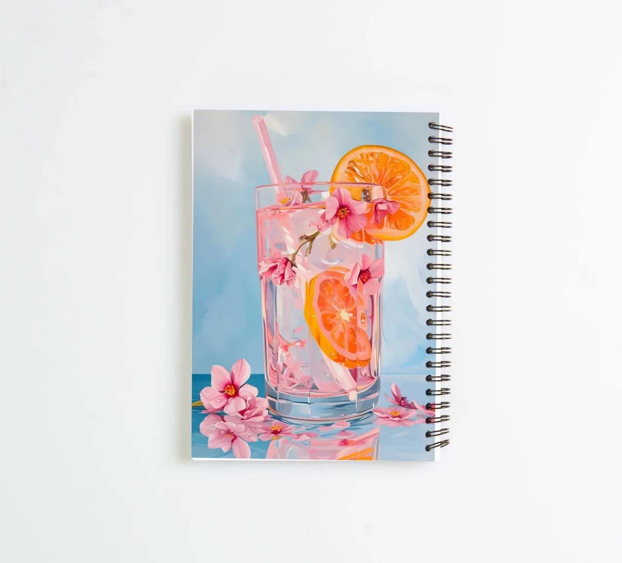 Chun Yu Guan Citrus Blossom Drink Art Print - Refreshing spiral notebook by ClubArt