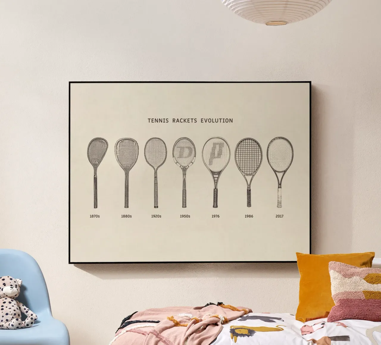 Tennis Rackets Evolution acryl van apoloprints