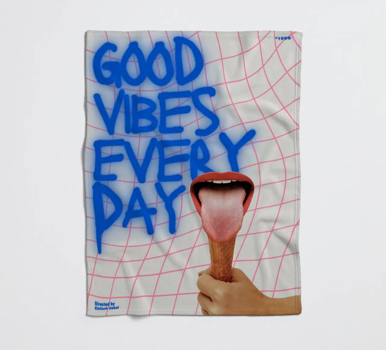 GOOD VIBES EVERY DAY coperta in pile da Einfach Uebel