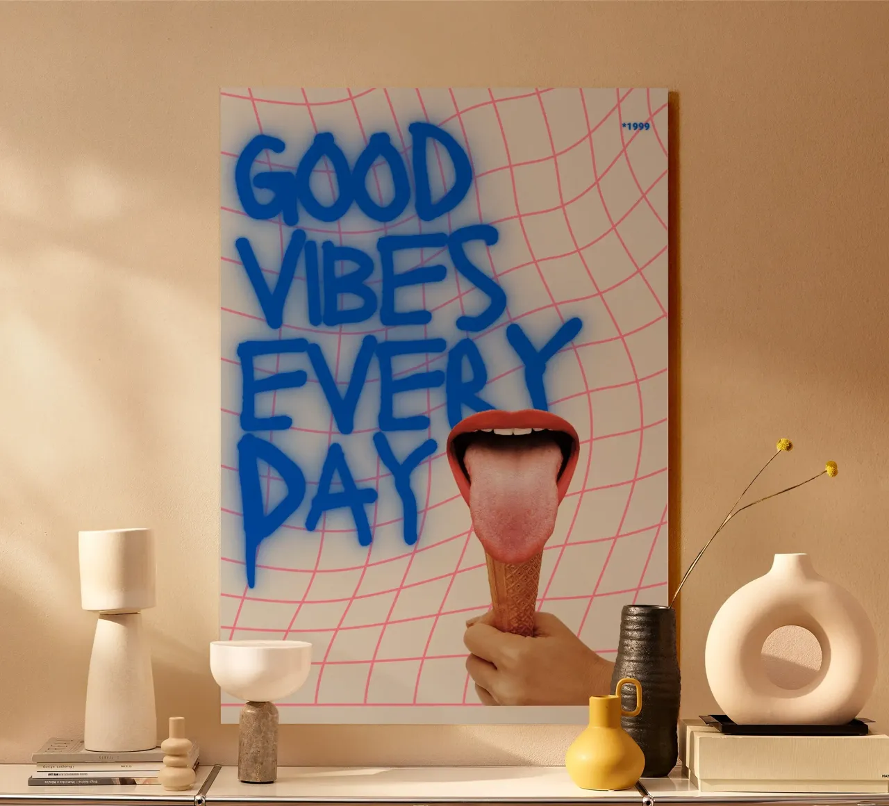 GOOD VIBES EVERY DAY alluminio dibond da Einfach Uebel