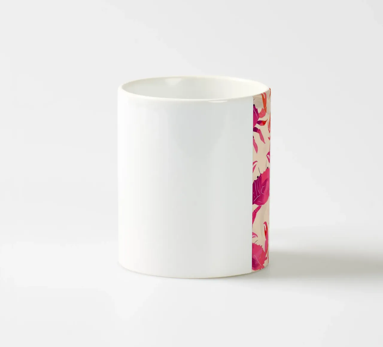 Stampa d'arte con motivo a granchio rosa e arancione - Coastal Pop tazza in ceramica da ClubArt