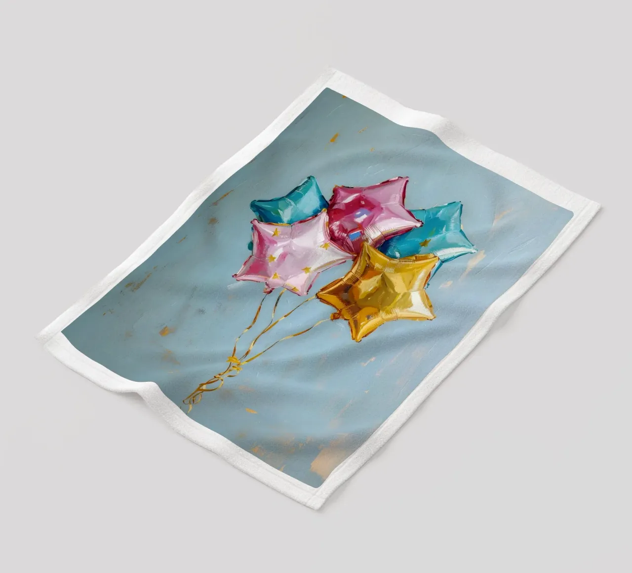 Ster ballon cluster kunstdruk - Celebration Vibes fleecedeken van ClubArt