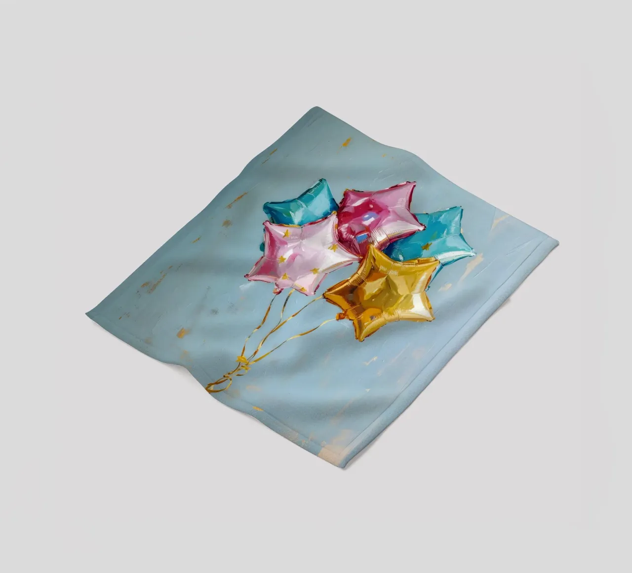 Ster ballon cluster kunstdruk - Celebration Vibes fleecedeken van ClubArt