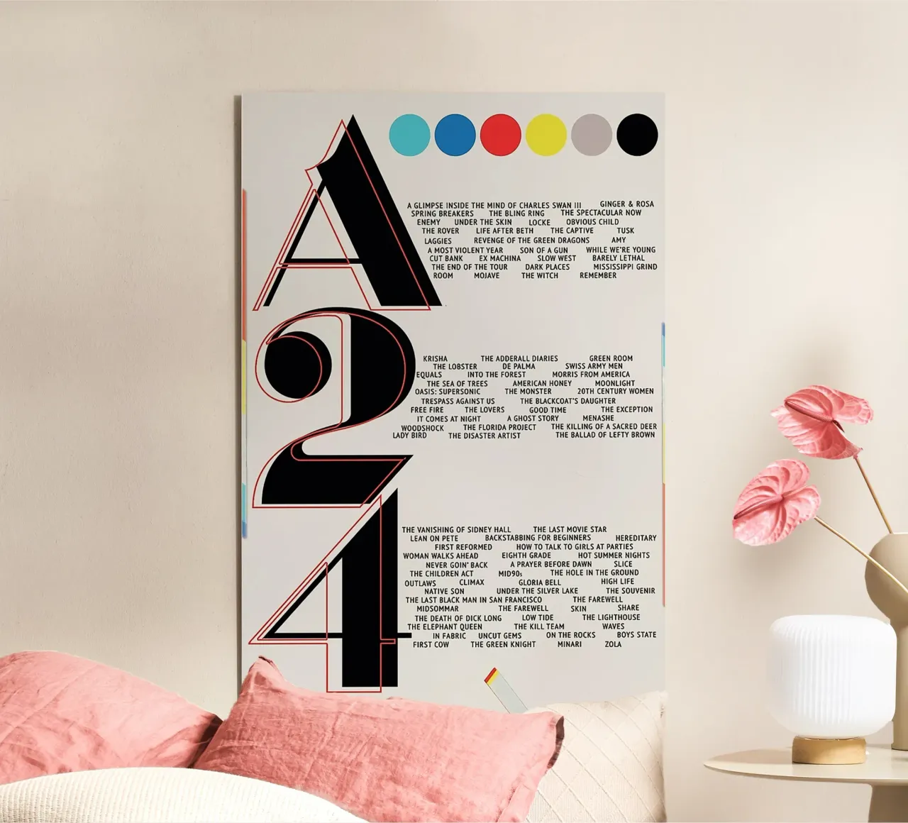 A24 Films Typography aluminium-dibond van Attaboy Dsgn