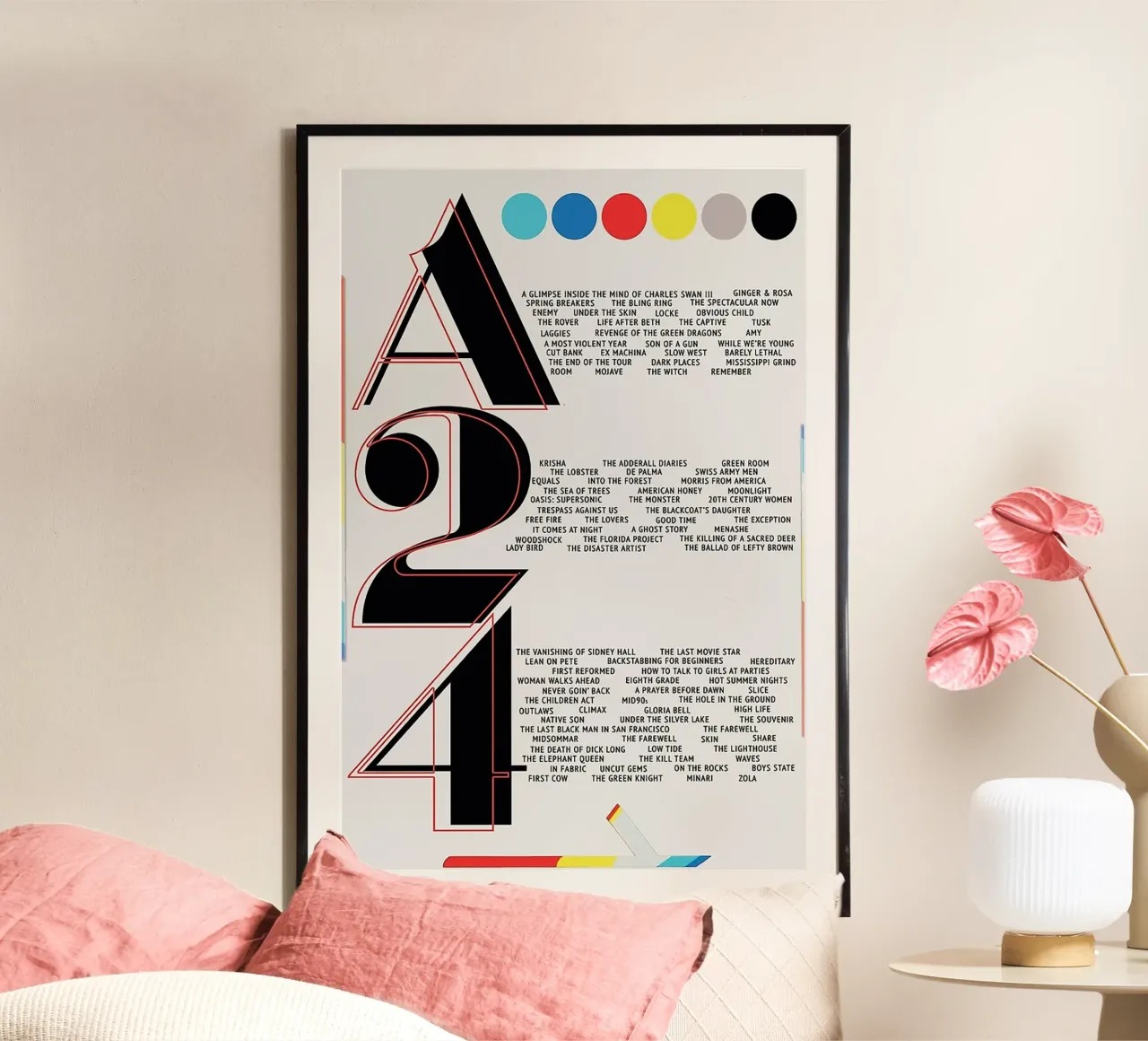 A24 Films Typography poster da Attaboy Dsgn