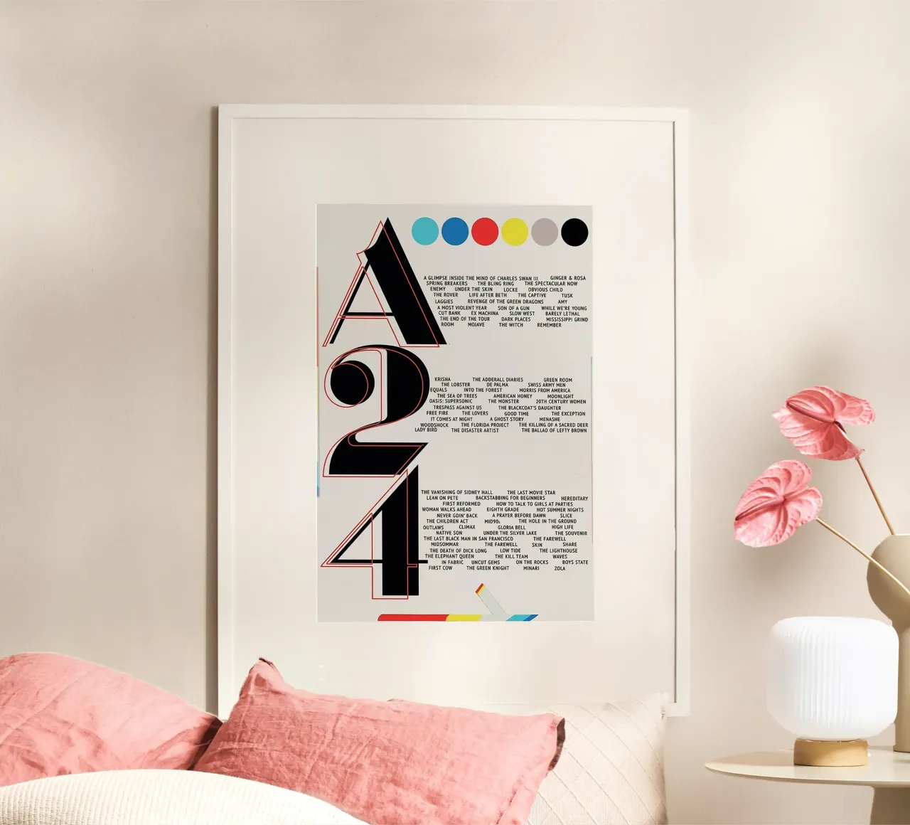 A24 Films Typography poster da Attaboy Dsgn