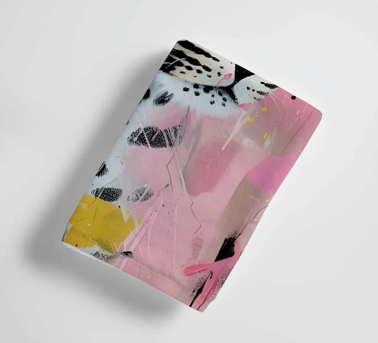 Vibrant Leopard Pop Art Print - Pink & Yellow Splatter towel by ClubArt
