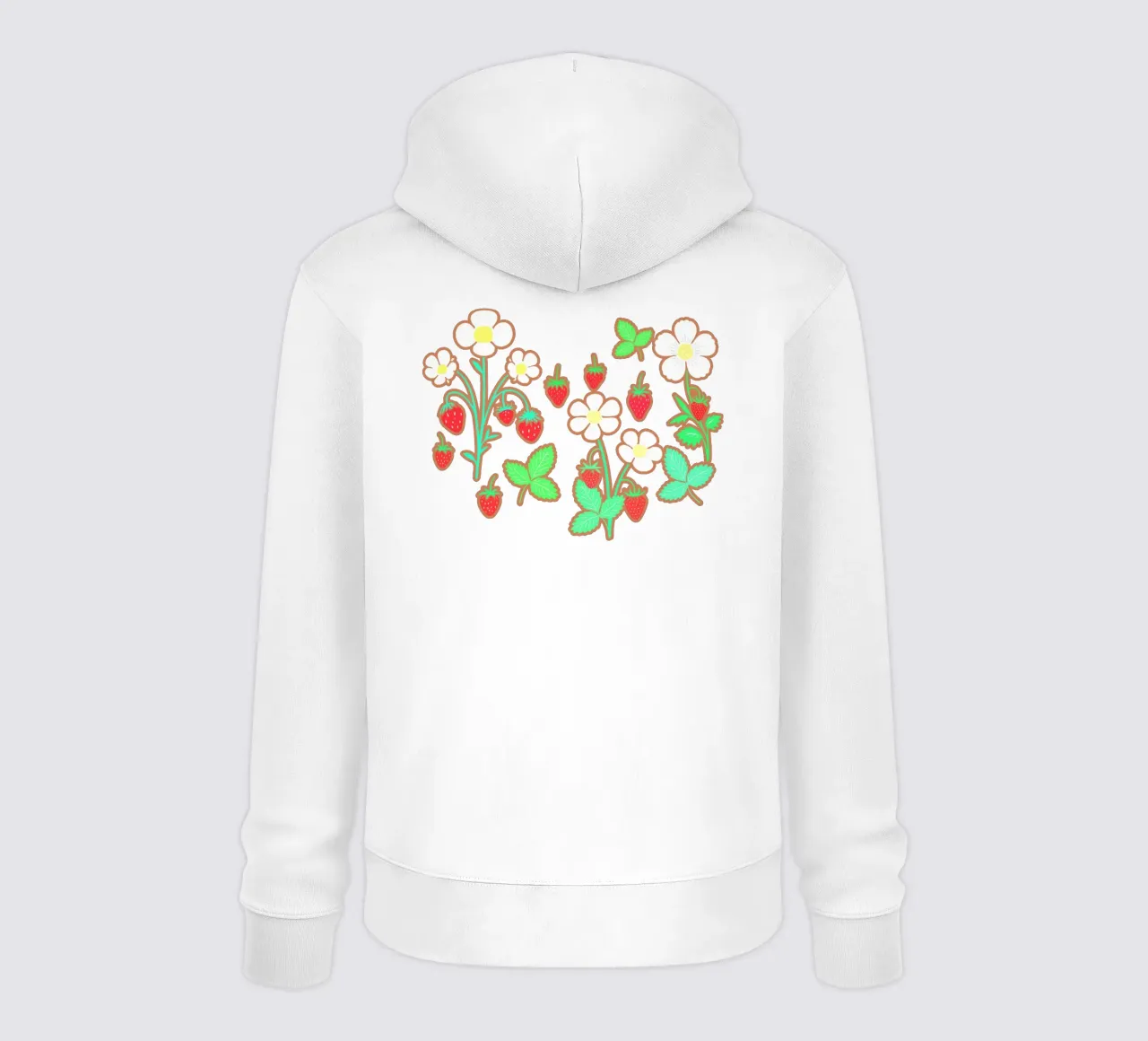 Fragole selvatiche Marrone felpa con cappuccio da SilverPegasus